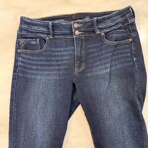 Buckle Dark Blue Skinny Jeans